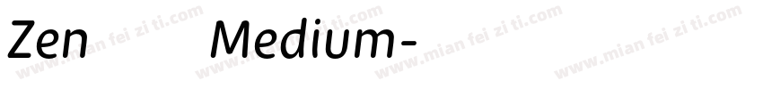Zen圆体 Medium字体转换